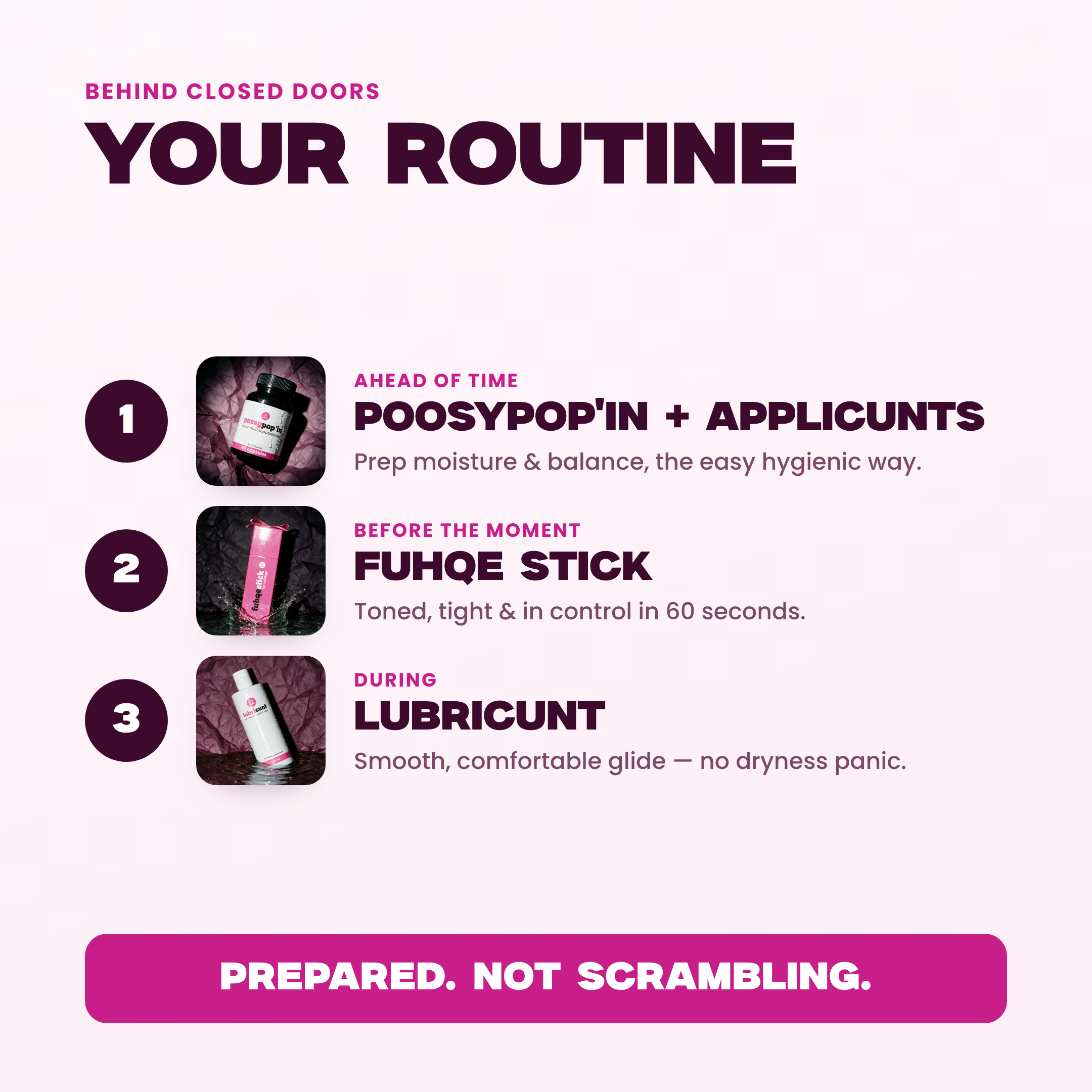 Behind Closed Doors Bundle — your routine