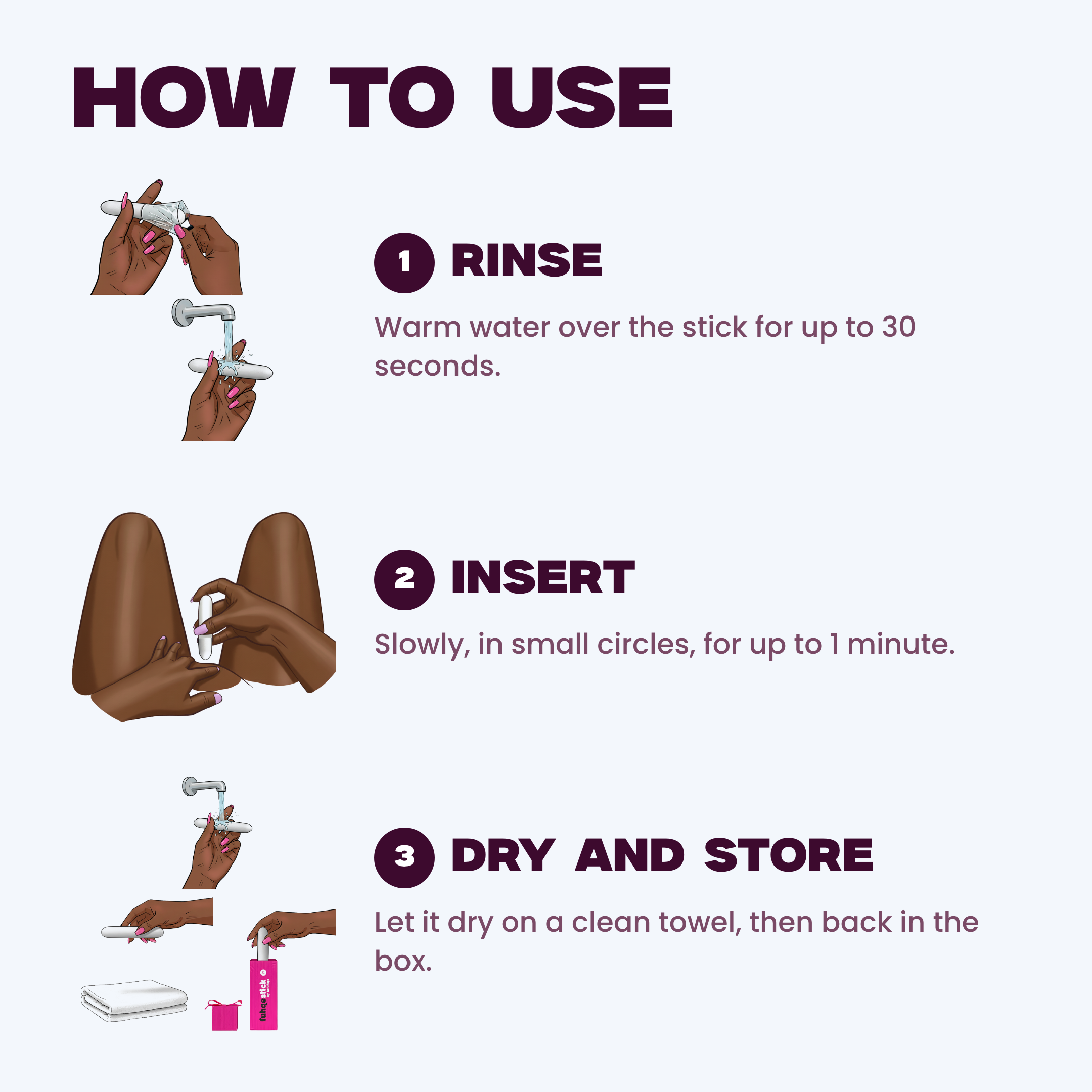How to use the Fuhqe Stick