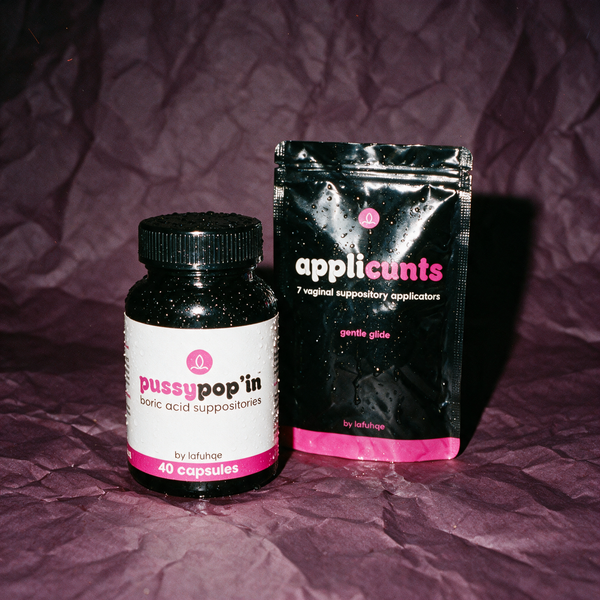 Fluid pH moisture and pH support bundle photographed on deep aubergine plum backdrop