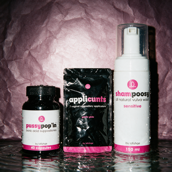 Back to Balanced pH support bundle on dark mauve plum backdrop