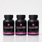 Balancyaya pH Balancing Inserts by LAFUHQE, three bottle pack, 40 capsules each