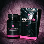 Balancyaya pH Balancing Inserts with Applicunts applicators by LAFUHQE on plum paper