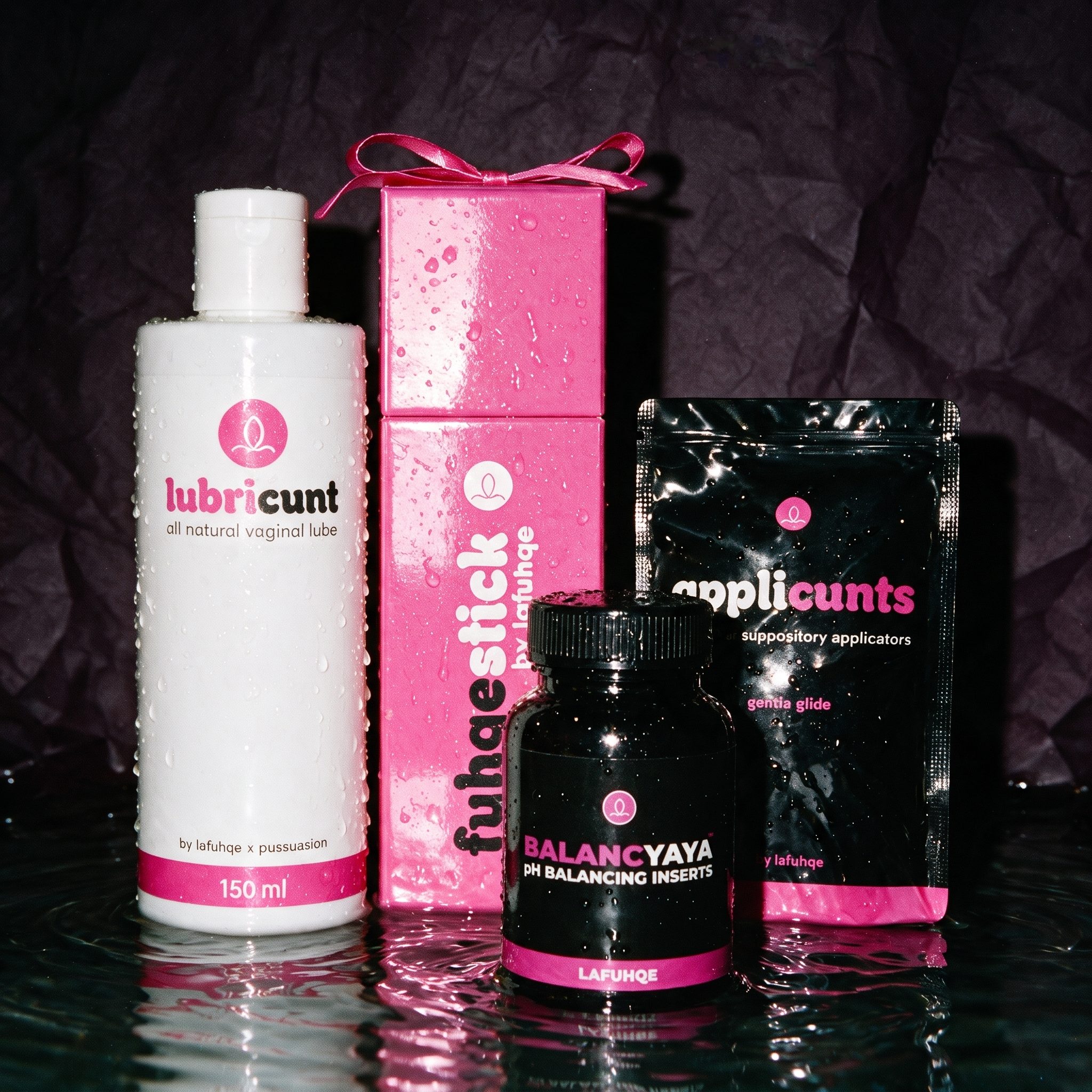 Behind Closed Doors bundle on plum backdrop