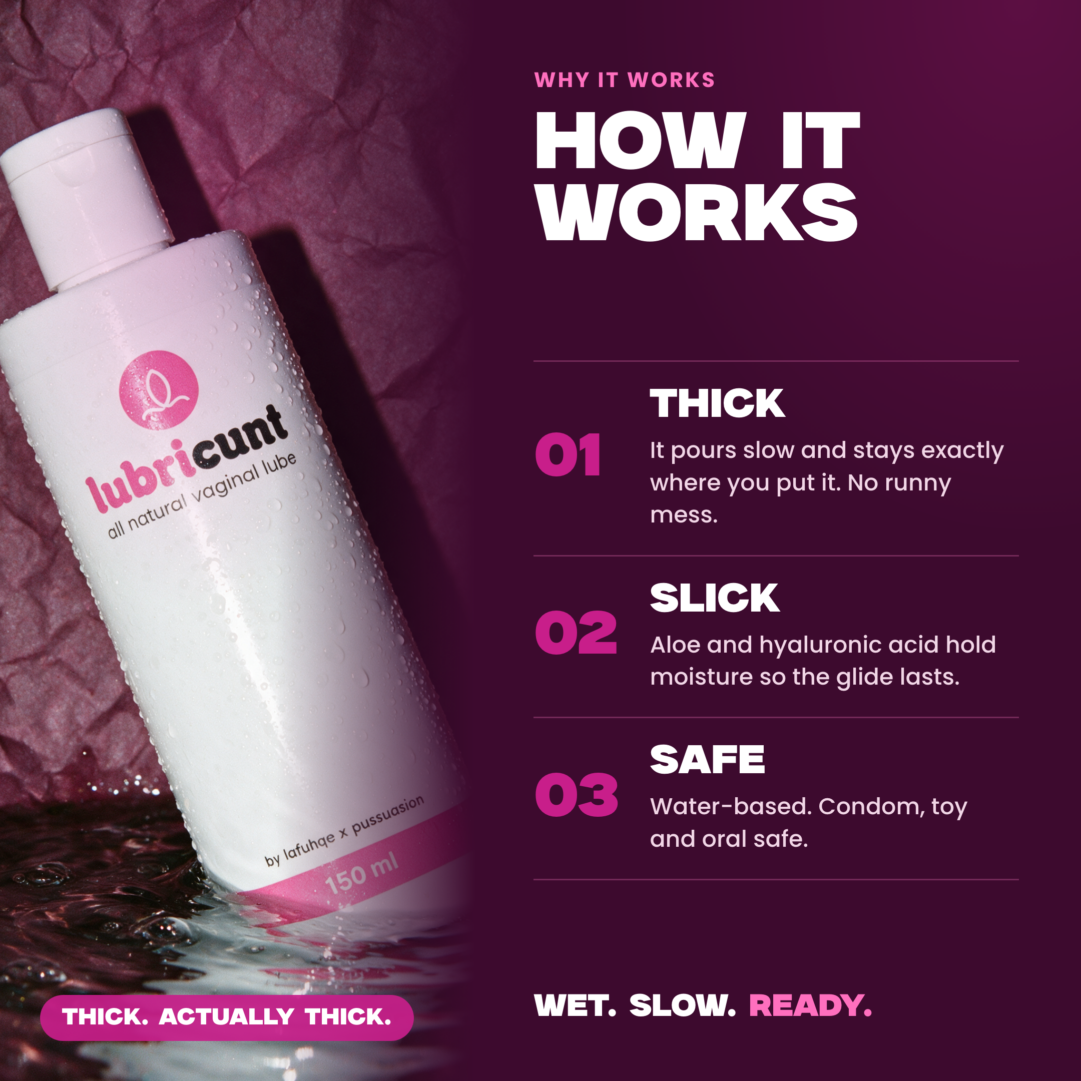 How Lubricunt works
