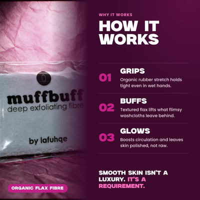 Muff Buff - Paño exfoliante profundo natural