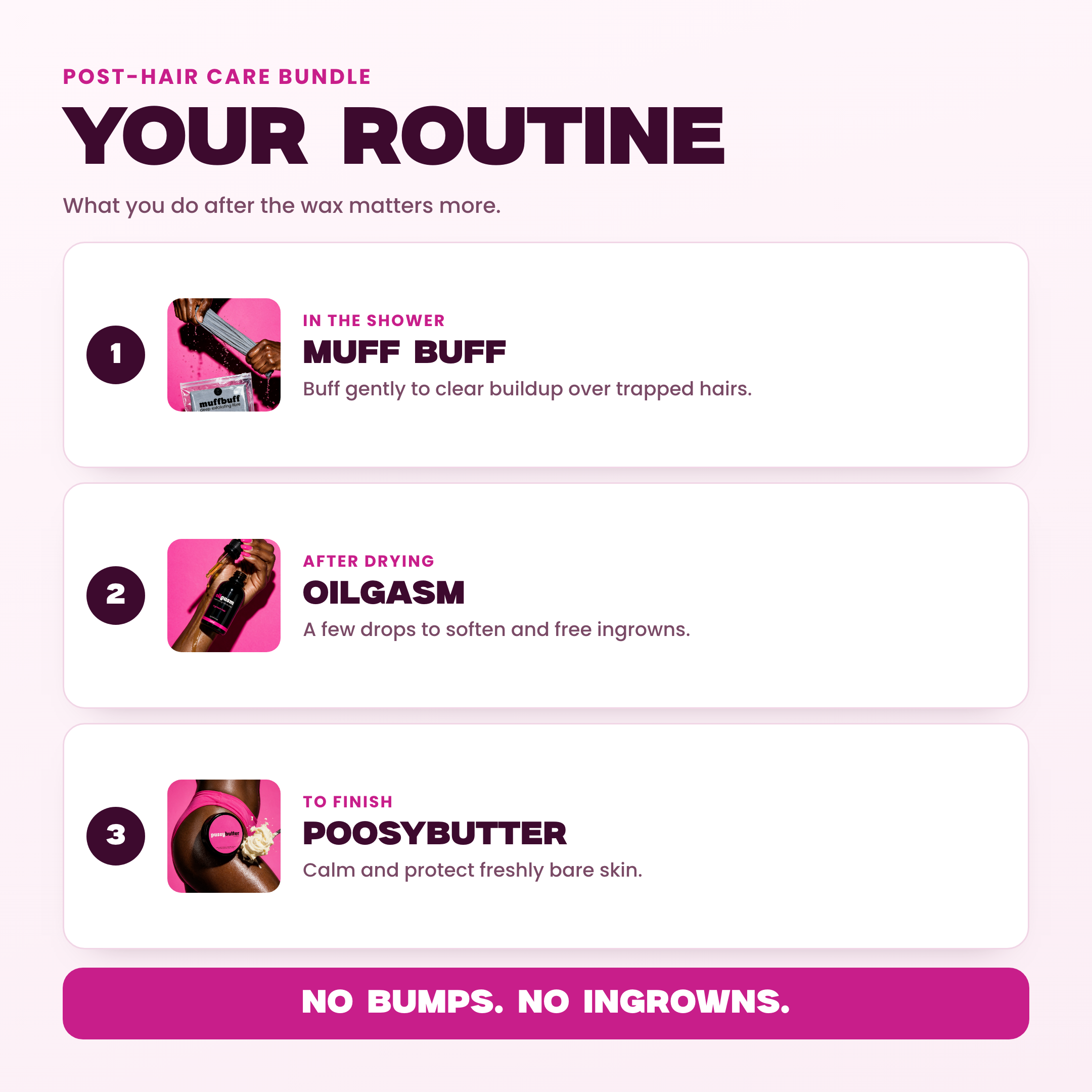 Your Soft Finish routine
