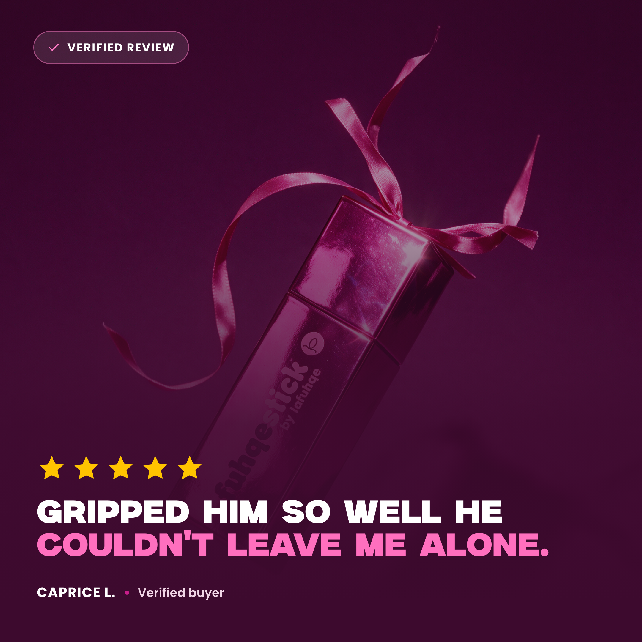 Verified review - gripped him so well