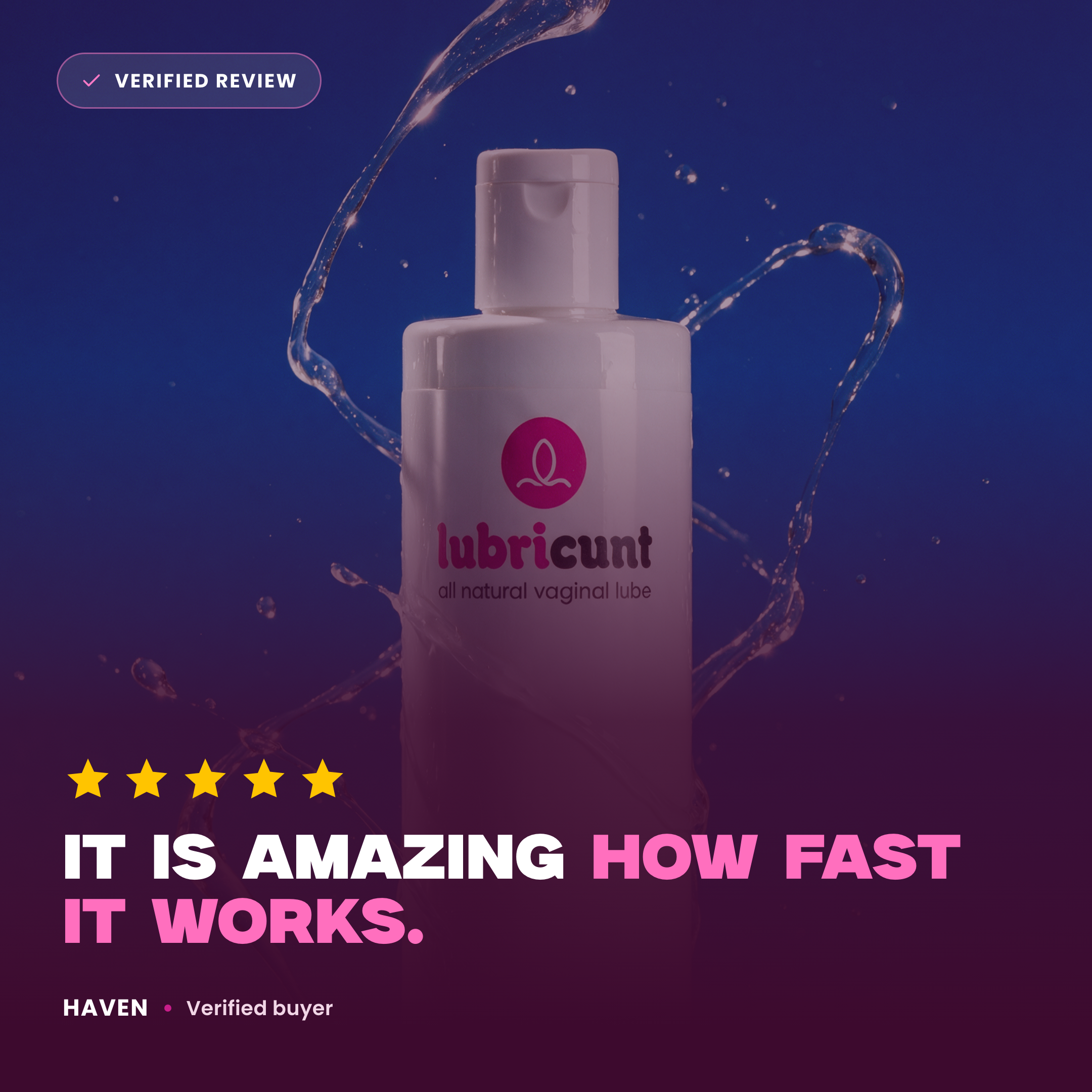 Verified review - amazing how fast it works