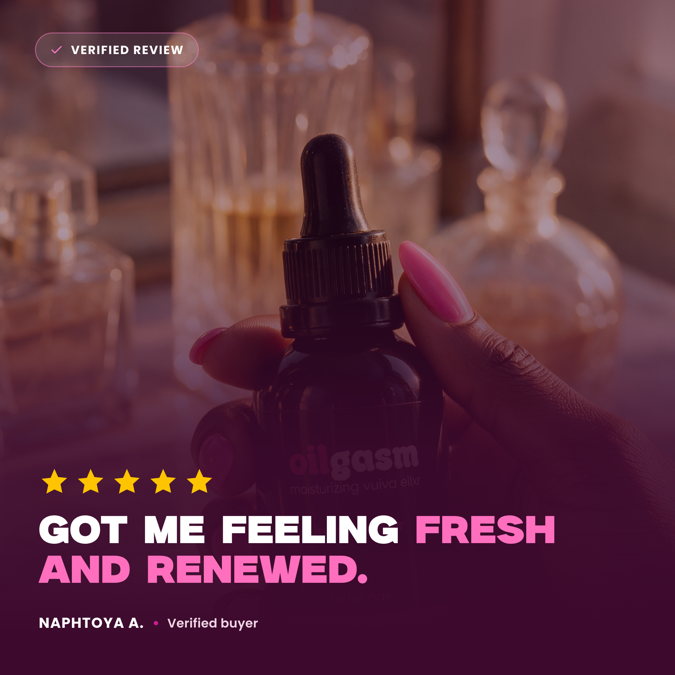 Verified review - fresh and renewed