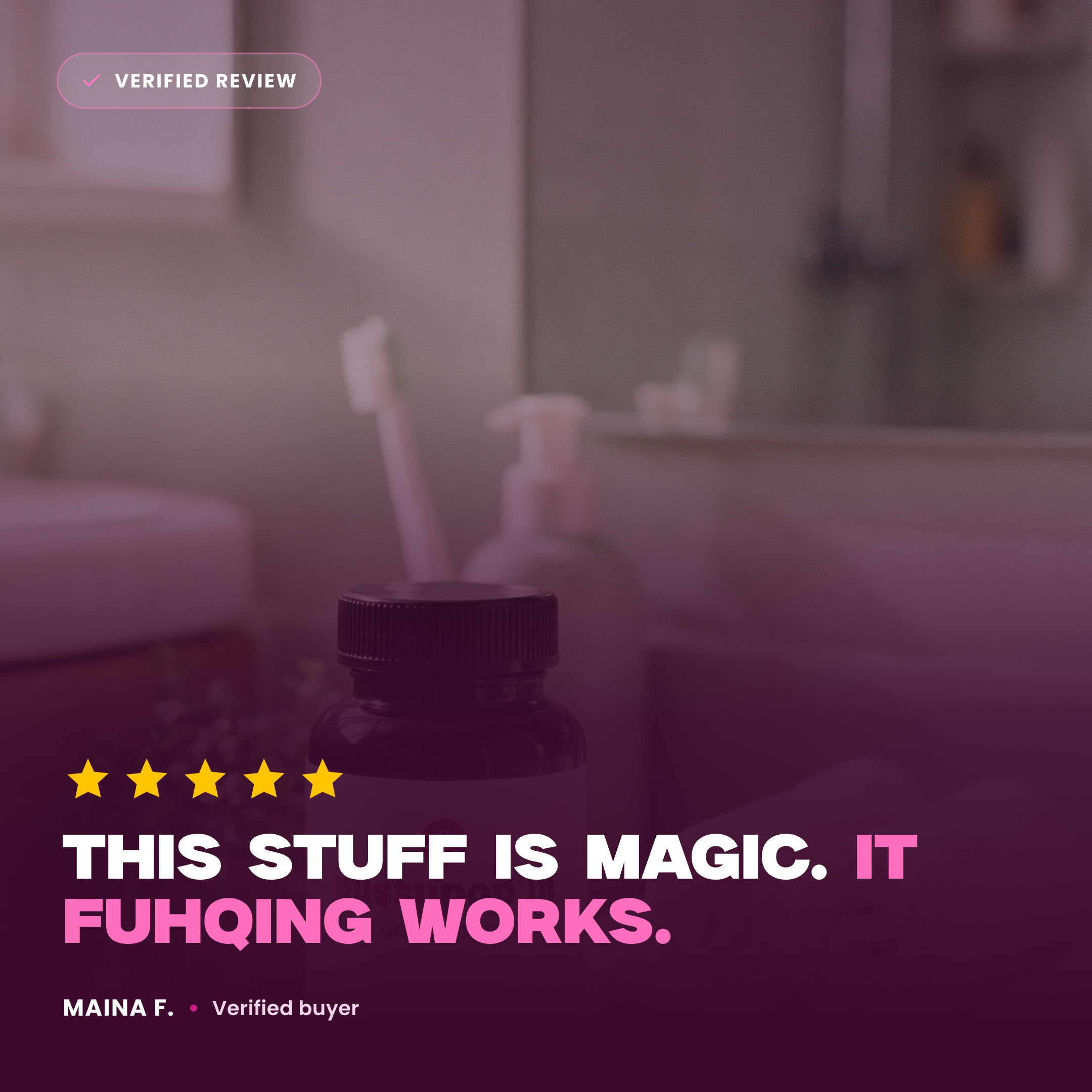Verified review - this stuff is magic